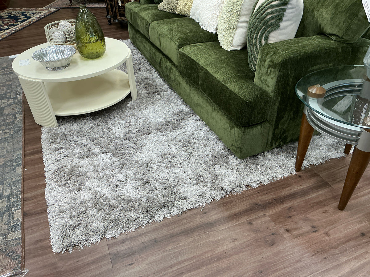 6x8 Silver area rug