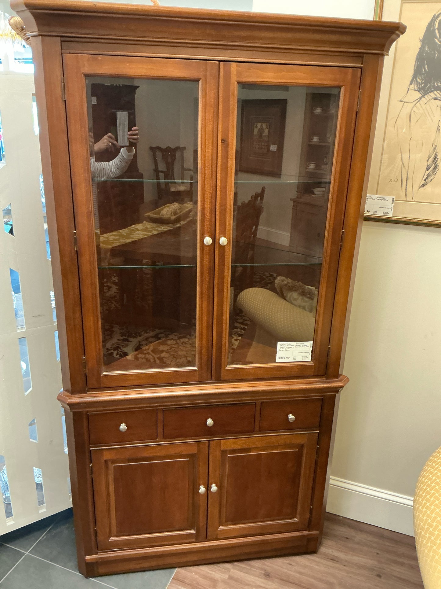 Thomasville Corner Cabinet