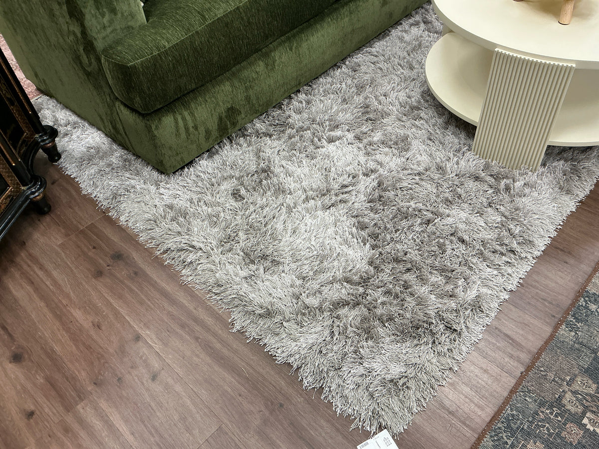 6x8 Silver area rug