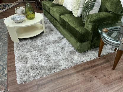 6x8 Silver area rug